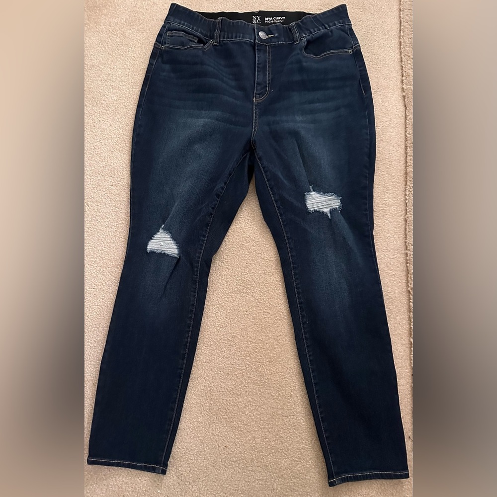 New York & Company Mya Curvy High Waist Jeans
